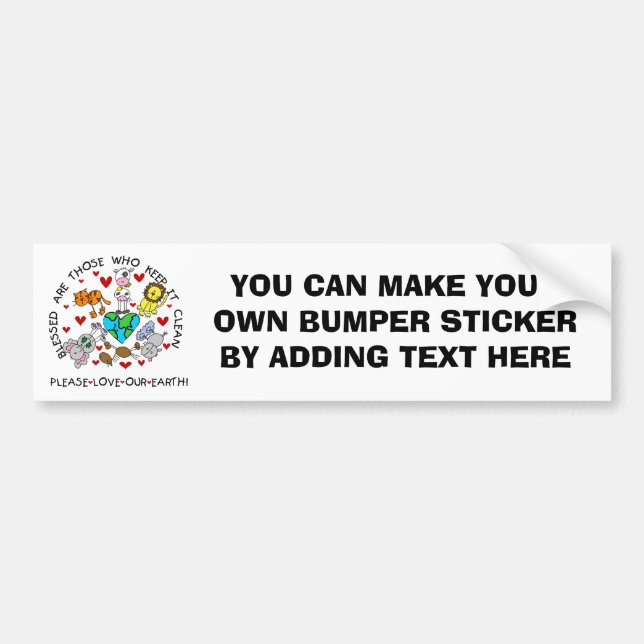 Djur älskar de jordT-tröja och gåvorna Bildekal (Framsidan)