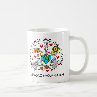 Djur älskar vår jord kaffemugg