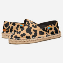 Djur älskare Faux Leopard Black Print on ORANGE