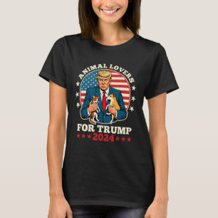 Djur älskare för klump 2024 Katt och Hund Kampanj T Shirt