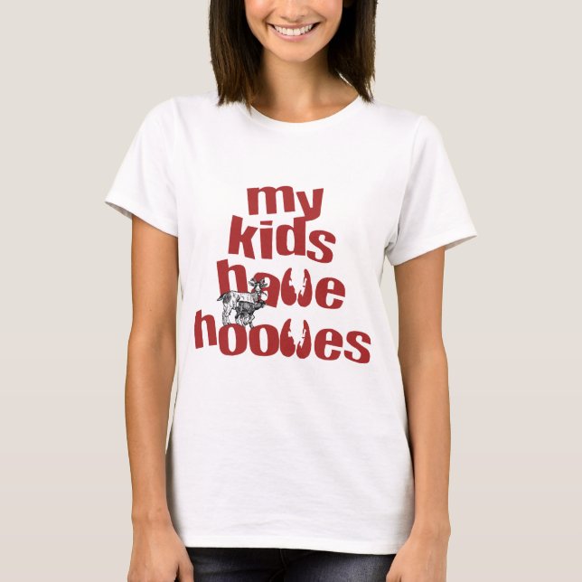 Djur älskare Funny Goat Apparel Tee Shirt (Framsida)