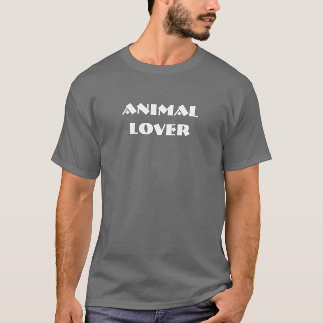 Djur älskare tee shirt (Framsida)