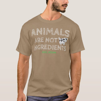 DJUR ÄR INTE BÄSTANDDELAR COOL VEGAN DESIGN T SHIRT