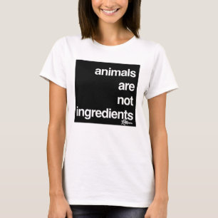 Djur är inte beståndsdelar av Vegan-Höger T Shirt