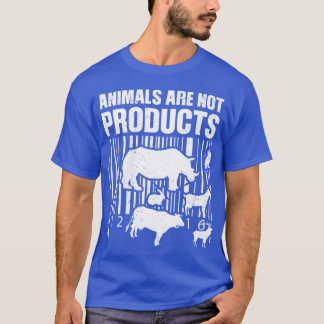 Djur är inte produkter roligt t shirt