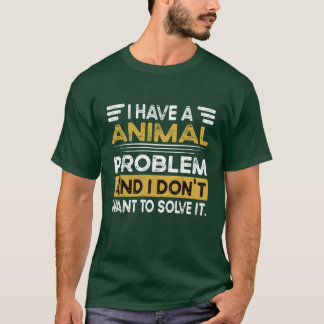 Djur är min hobby retro t shirt