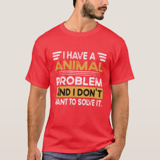 Djur är min hobby retro t shirt