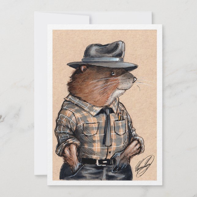 Djur av Big Rock: E. Muskrat (Framsida)