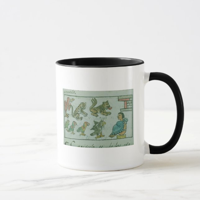 Djur av den Aztec kejsaren Mugg (Höger)
