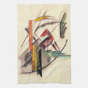 Djur av Franz Marc, Vintage Expressionism Konst Kökshandduk