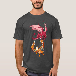 Djur av mytologi draon kontra griffin t shirt