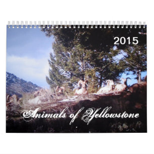 Djur av Yellowstone den anpassningsbar utskrivavna Kalender