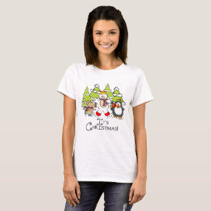 Djur Det är jul T Shirt