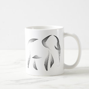 Djur - elefant kaffemugg