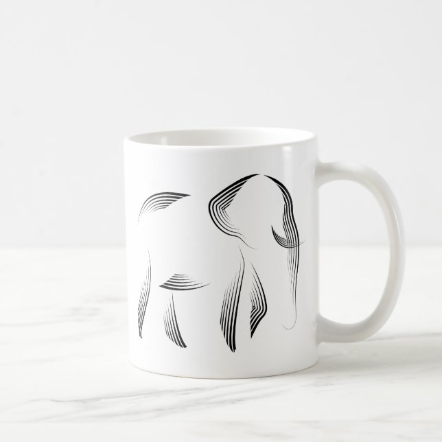 Djur - elefant kaffemugg (Höger)