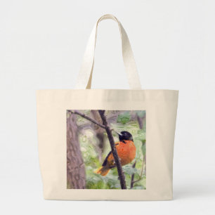 Djur fågel Baltimore Oriole Jumbo Tygkasse