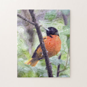 Djur fågel Baltimore Oriole Pussel