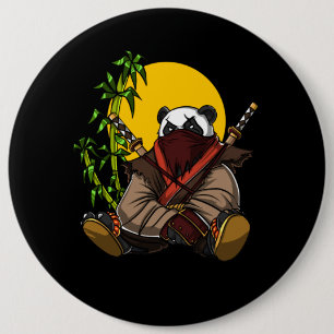 Djur för krigare för PandabjörnNinja Samurai Knapp