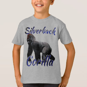 Djur för Silverbackgorillazooen lurar pojkar Tee