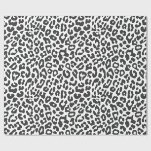 Djur för svart- & vitLeopardtrycket flår mönste Presentpapper