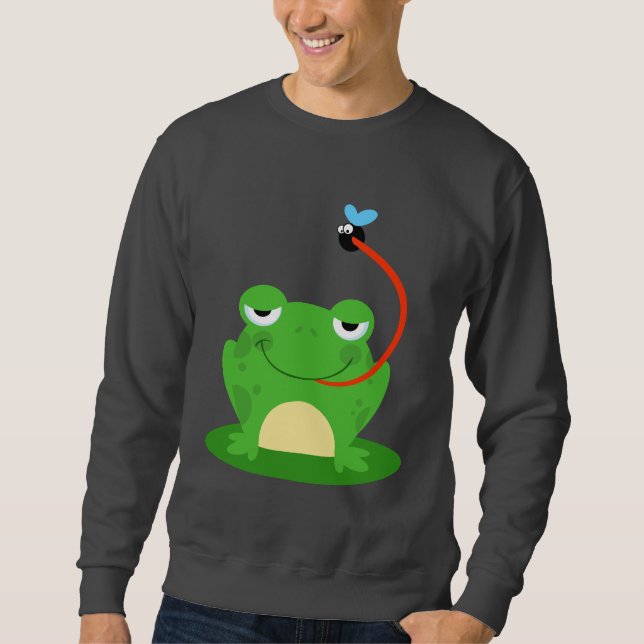 Djur för tecknad för kryp för grodagrodor sweatshirt (Framsida)