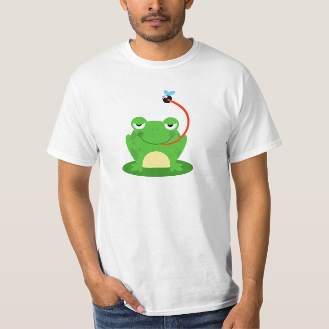 Djur för tecknad för kryp för grodagrodor tee (Framsida)
