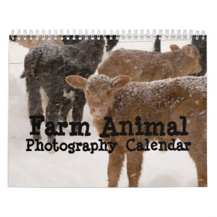 Djur fotografikalender för lantgård kalender