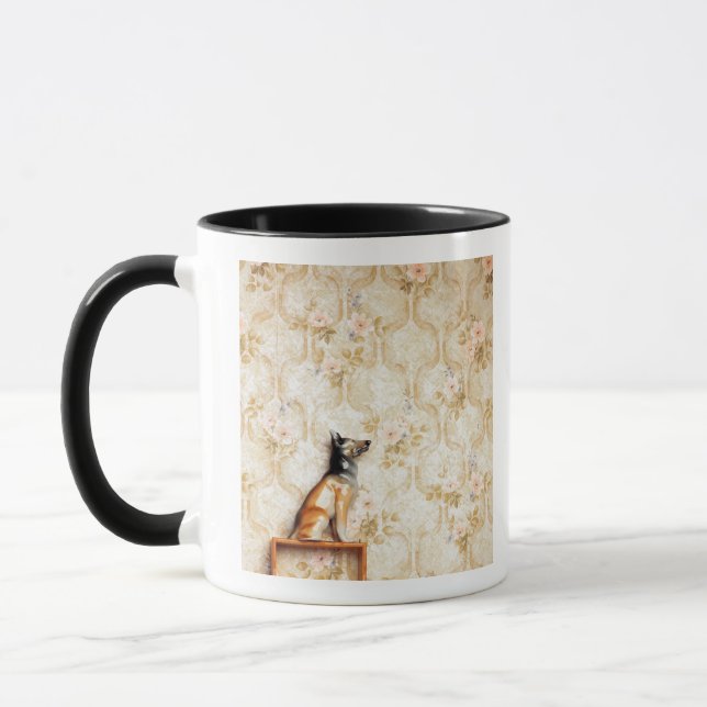 Djur framställning, noveltyobjekt, hylla, knick mugg (Vänster)