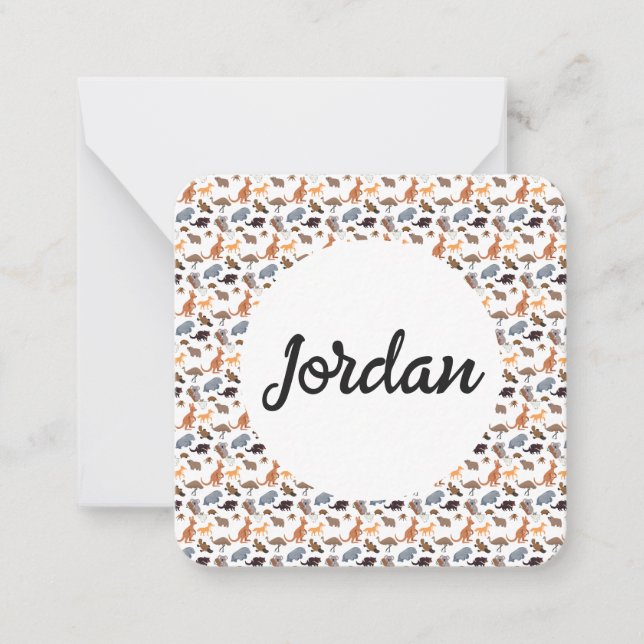 Djur från Australien Aussie Wildlife Anteckningskort (Framsida)