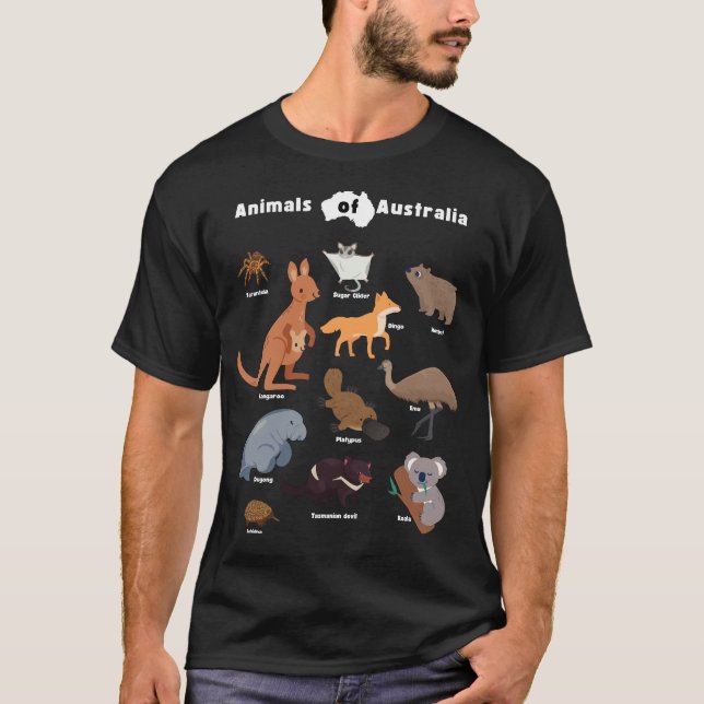 Djur från Australien Aussie Wildlife T-Shirt (Framsida)
