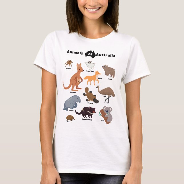 Djur från Australien Aussie Wildlife T-Shirt (Framsida)