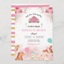 Djur från lantgård Party