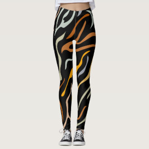 Djur från Tiger Färg Mönster Leggings