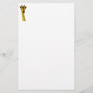 Djur - giraff (utan bakgrund) brevpapper