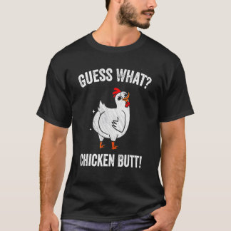 Djur Gissa Vad Kyckling Butt Söt Kycklingar Buffs T Shirt