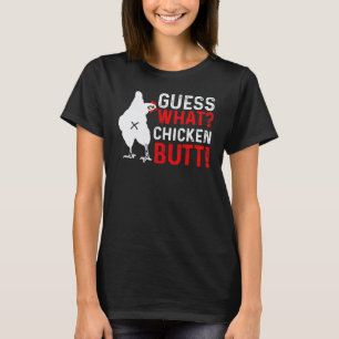 Djur Gissa Vad Kyckling Butt Söt Kycklingar Buffs T Shirt
