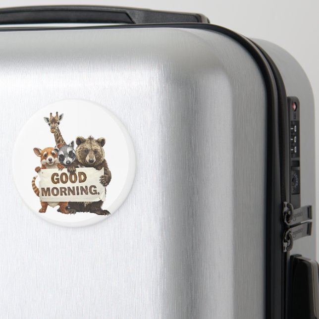Djur, God morgon, Magnet (In Situ (Luggage))