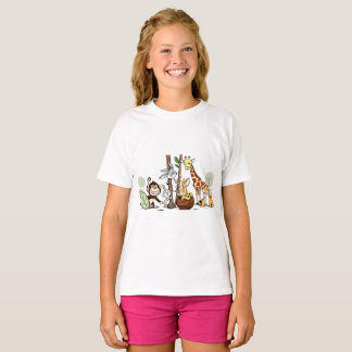 Djur Gömmer-Sig T-Shirt - Lekfulla Vilda Djur 