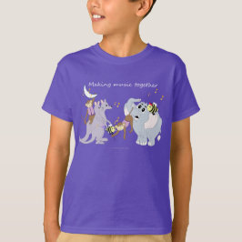 Djur "Gör musik tillsammans" Barn T-Shirt