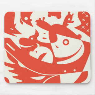 Djur görar sammandrag Mousepad Musmatta