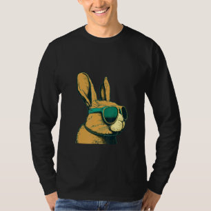 Djur Grafisk Kanin som bär solglasögon T Shirt