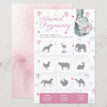 Djur Graviditet Flicka Baby Shower Lek