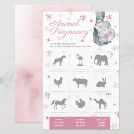 Djur Graviditet Flicka Baby Shower Lek