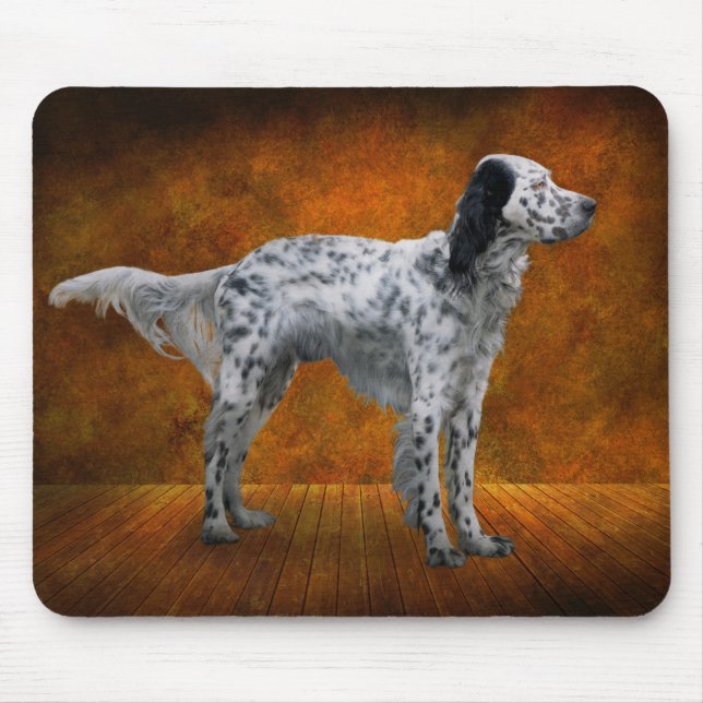 Djur - Hund - Engelsk Setter Musmatta (Framsidan)