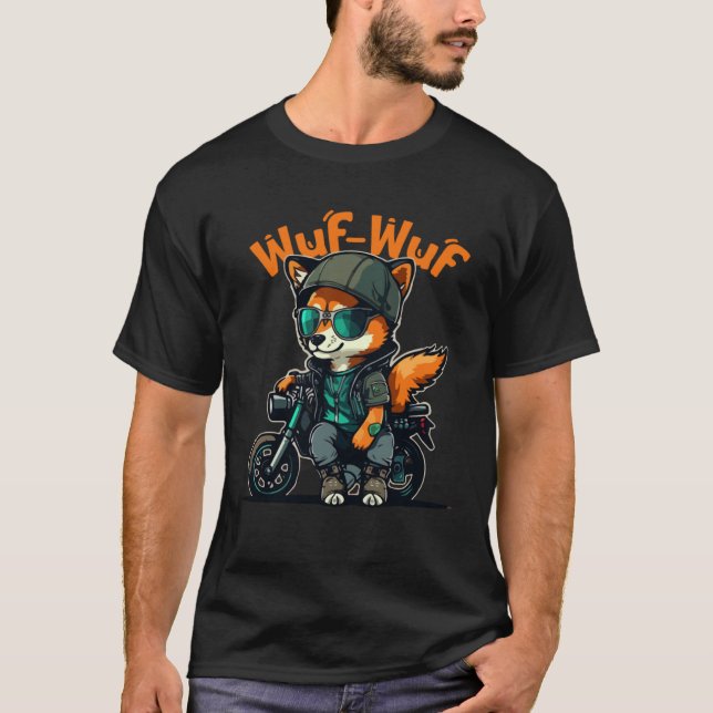 Djur Hund Katt Uggla Räv Söt  7 T Shirt (Framsida)