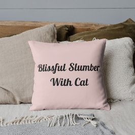 Djur Husdjur Katt Roligt Citat Personligt Rosa Kudde