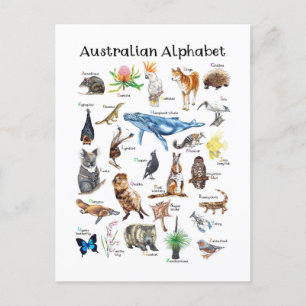 Djur i Australien Vykort