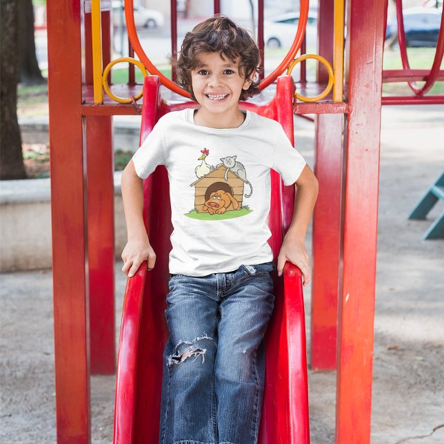 Djur i en Doghouse T-Shirt (Skapare uppladdad)