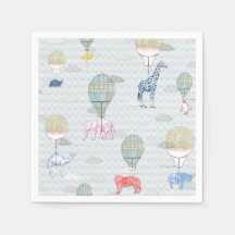 Djur i Luftballongerna Napkin