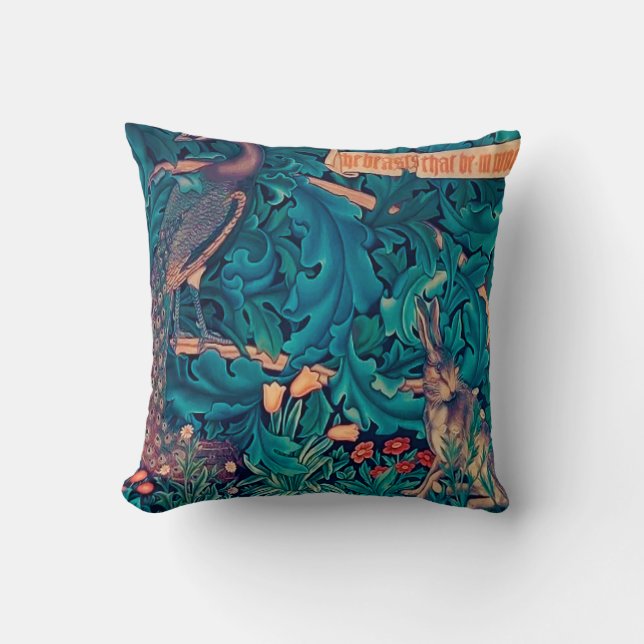 Djur i skogen, William Morris Kudde (Framsida)